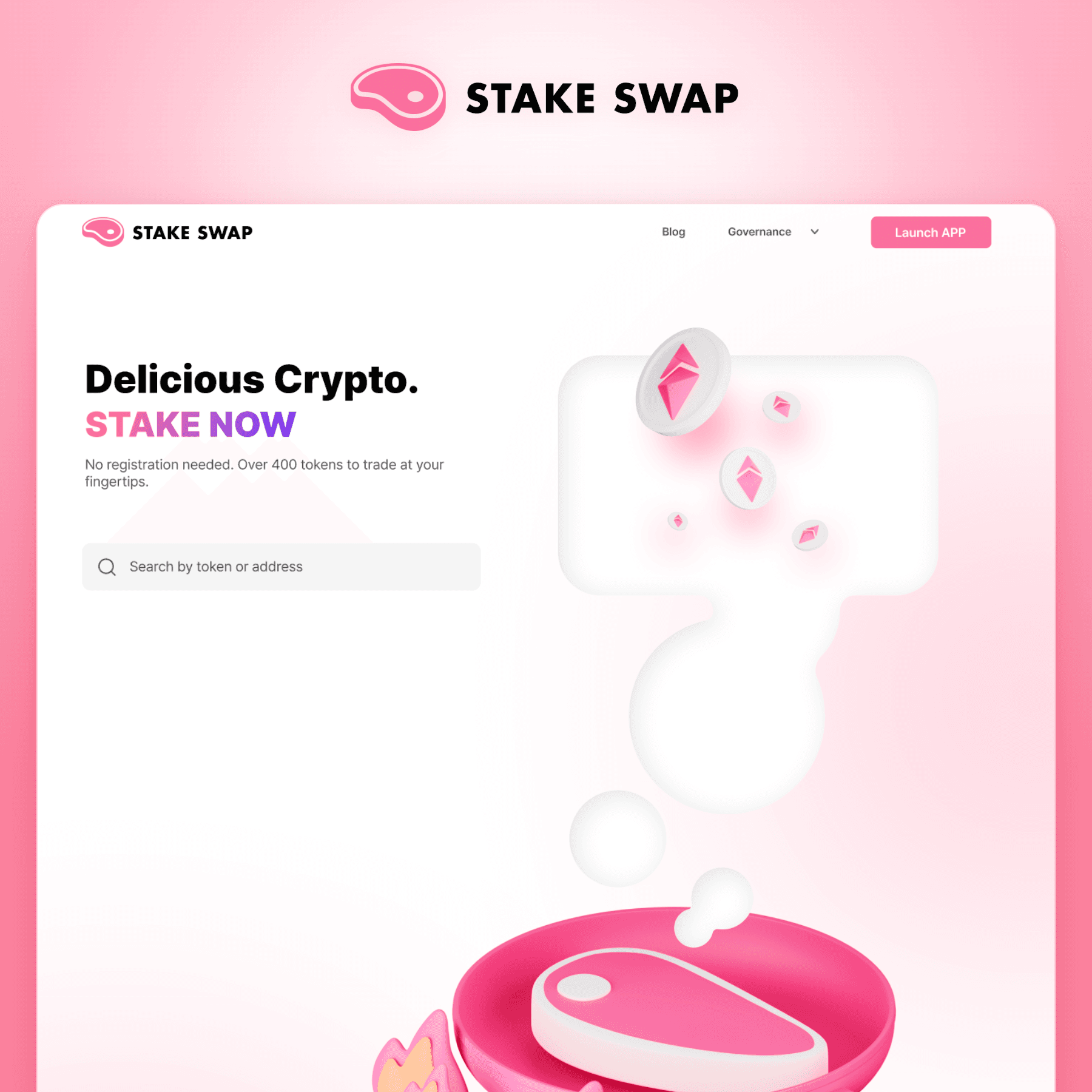 StakeSwap 홈페이지 포트폴리오